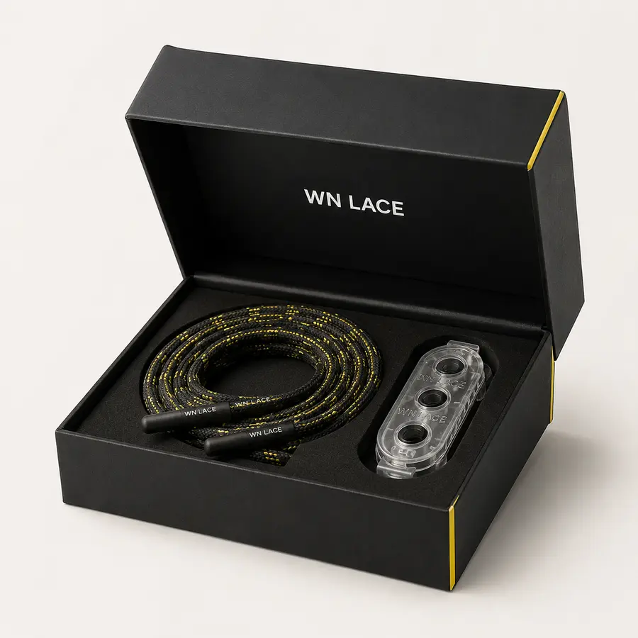 Visual di catalogo del kit WN LACE Sport, lacci e chiusura